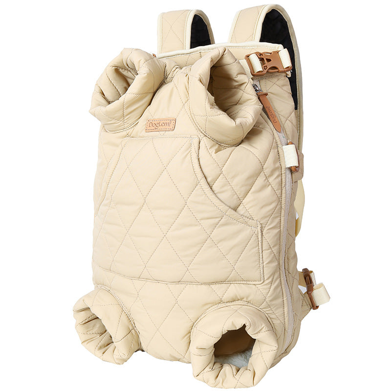 Pet Carrier Backpack, Adjustable Dog Carrier, Legs Out,for Winter